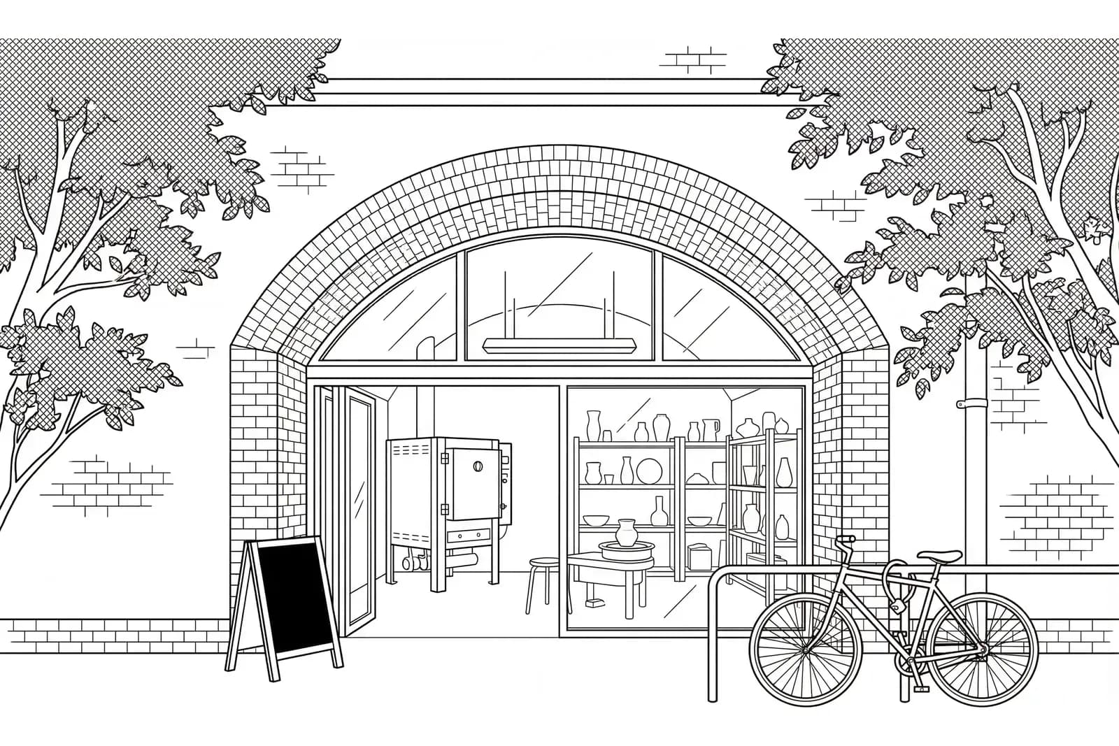 Railway arches in Camberwell, South London