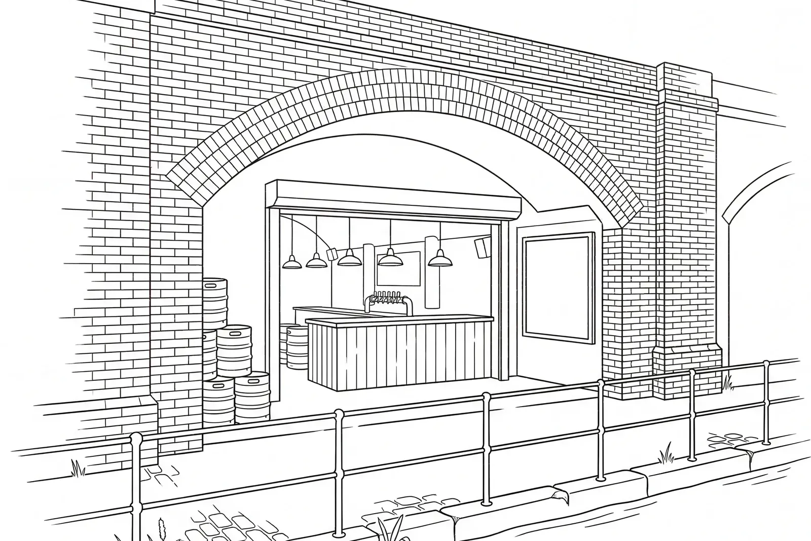 Railway arches in Hoxton, East London