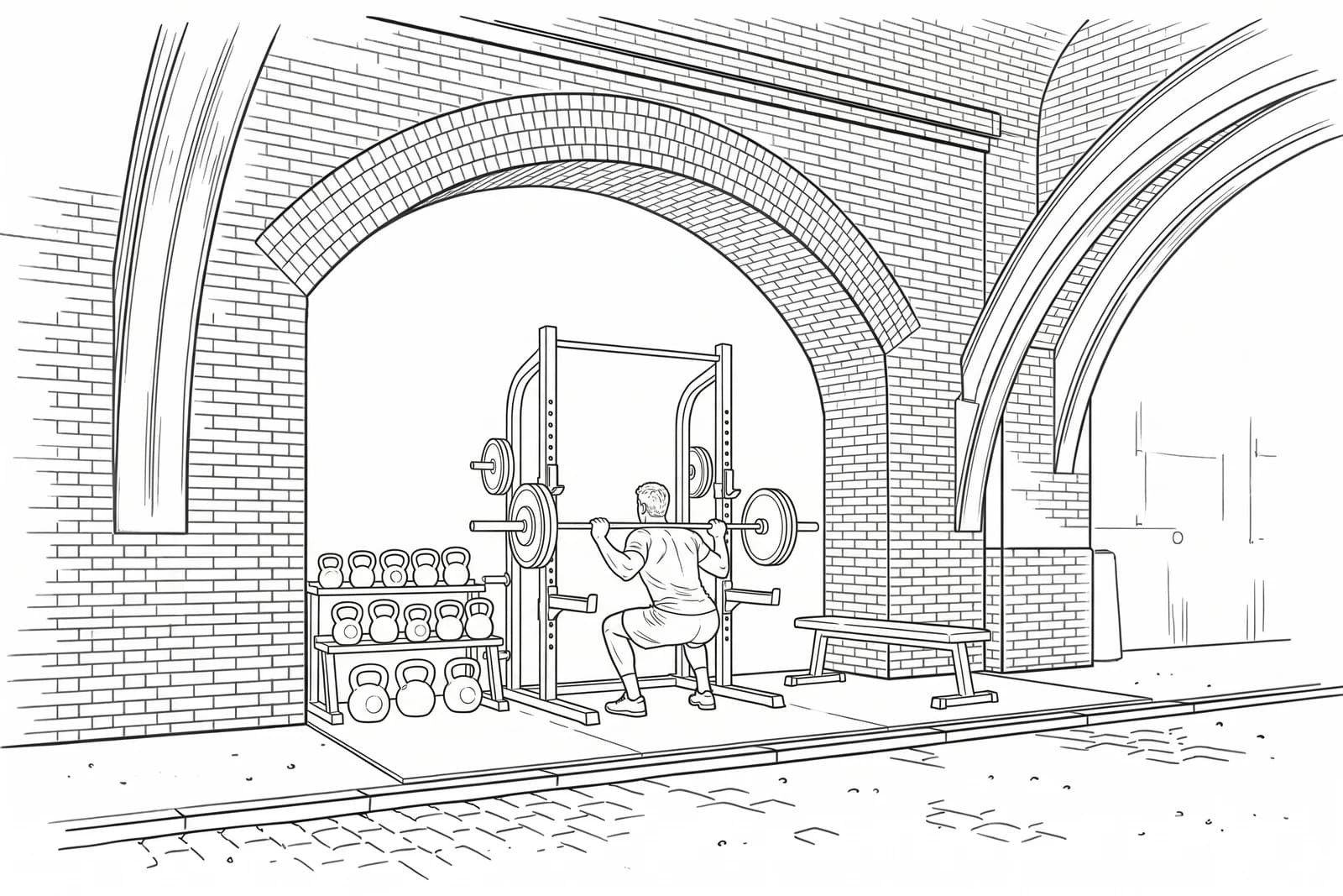 Gym and fitness studio inside a railway arch