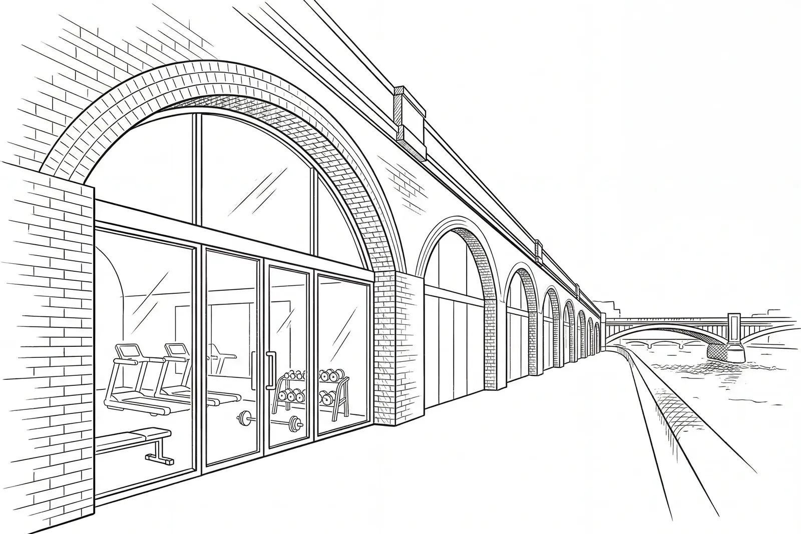 Railway arches in Vauxhall, South London